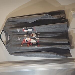 Penguin and snowman top